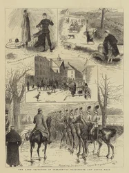 La agitación de la tierra en Irlanda, en Ballinrobe y Lough Mask